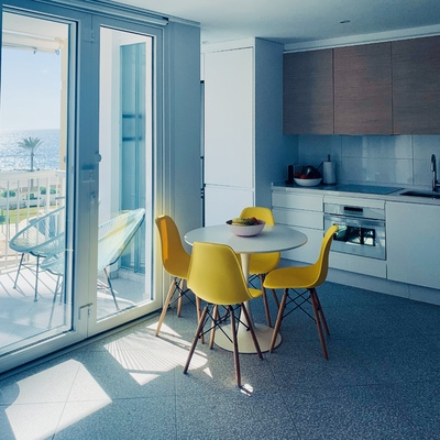 una casa con playa
