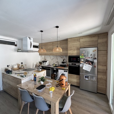 Instalación de cocina y parquet