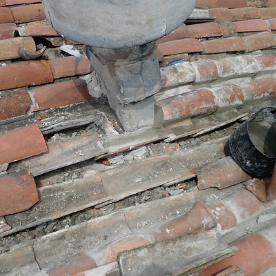 terrado con filtraciones de agua
