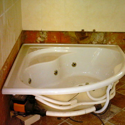 instalación de bañera con hidromasaje