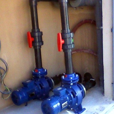 Instalación de Bombas para aspiración de drenaje 