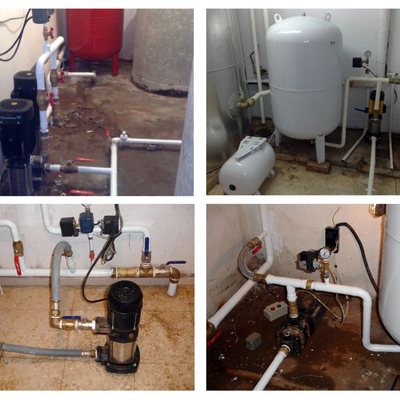 Instalaciones de grupos de presión.