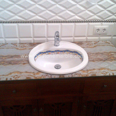 Lavabo de cristal con protección al rayado