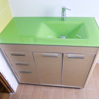 Lavabo encimera de cristal