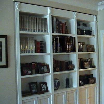 libreria en blanco