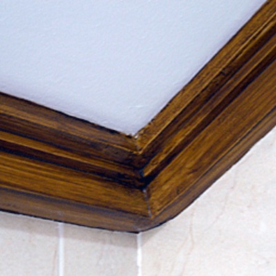 Moldura techo imitación a madera
