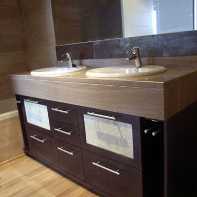 Mueble bajo encimera wengue