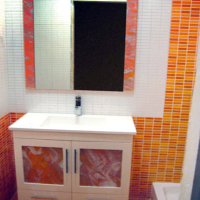 Mueble encimera de porcelana