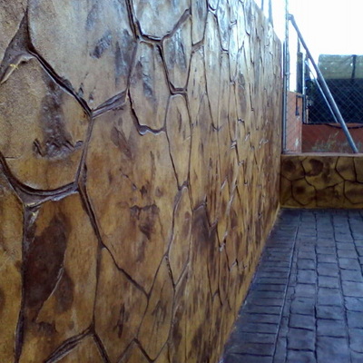 Muro con impreso vertical