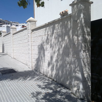 muro de bloque de 40 x 20 x 20 