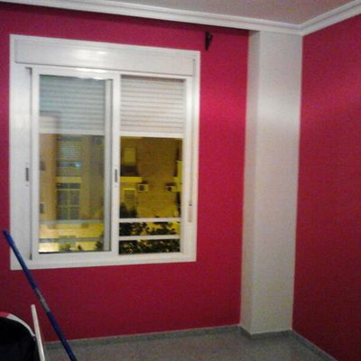 vivienda color rojo