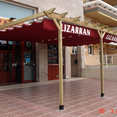 Pergola de madera