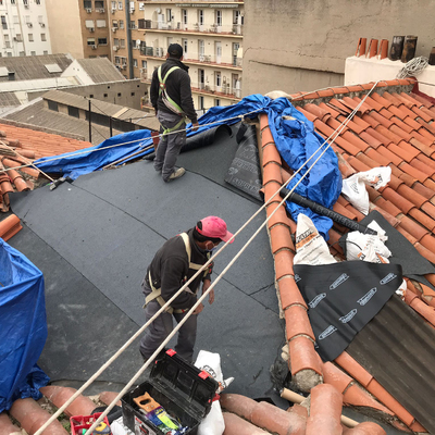 Rehabilitación estructural en cubierta
