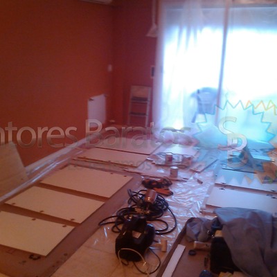 Pintura Lacado Puertas Cocina Hermetizando Comedor