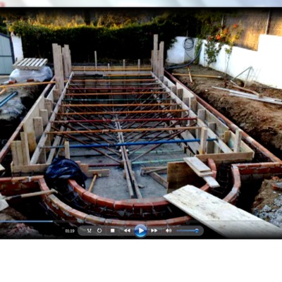 Piscina encofrada