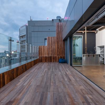 Cerramiento plegable PVC/Aluminio