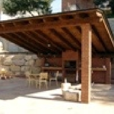 Porches de madera estructural y laminada
