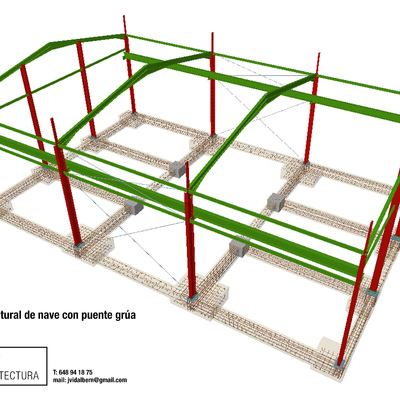 Cálculo de pequeña nave industrial
