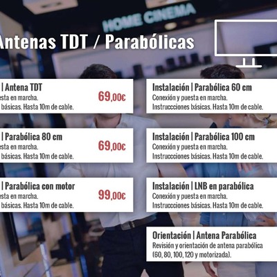 Precio Instalacion antena parabolica Eutelsat