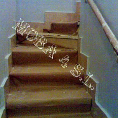 Preparación de tiro de escalera.