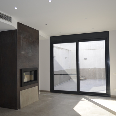 COMEDOR CON CHIMENEA