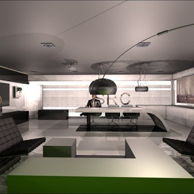 Proyecto Oficina zona reunión