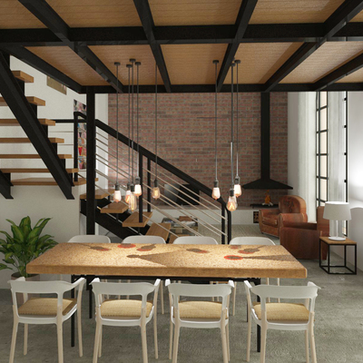 Render de un Proyecto de reforma de una nave industrial en Girona.