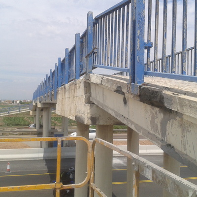 reparación de pasarela en V -21