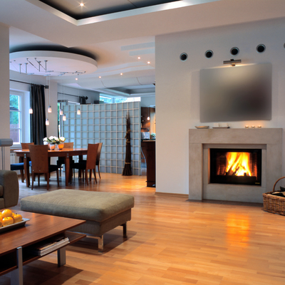 Salon decorado
