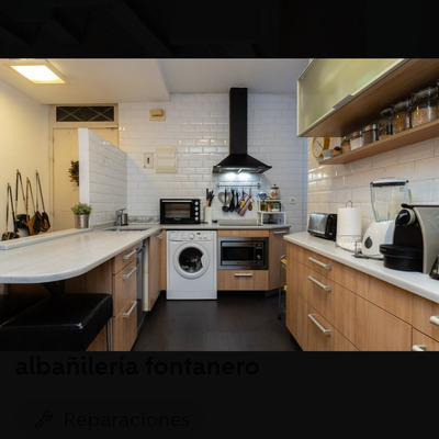 Lacado muebles de cocina a mano (antes)