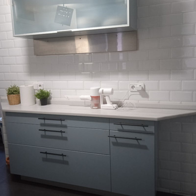 Lacado muebles de cocina a mano (después)