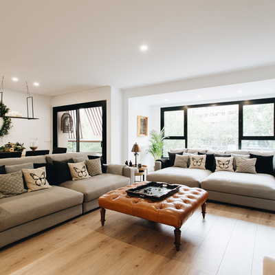 Salón en vivienda de lujo