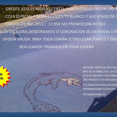 SUPER OFERTAS EN GRESITE PISCINAS MAS ALICATADO PRECIOS 2012