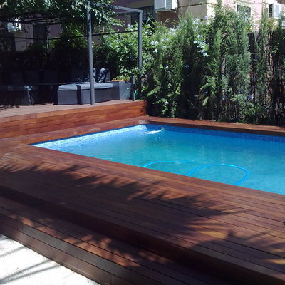 Tarima de IPE para exterior después(despues)