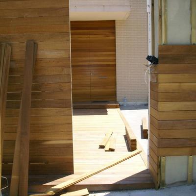 PREPARACION ENTRADA VIVIENDA EN MADERA