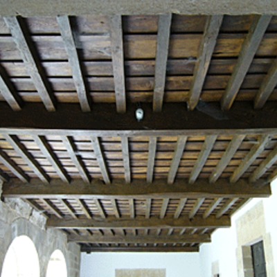 Techo artesonado madera