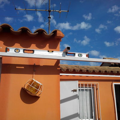 Techo de terraza realizado en panel sandwich