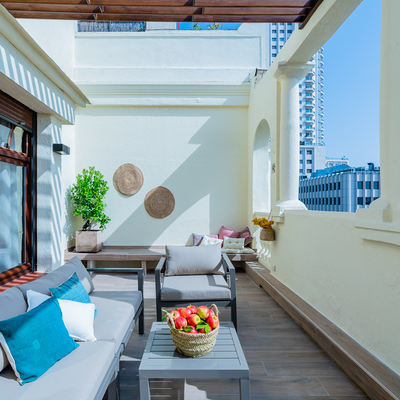 Terraza en ático. Madrid