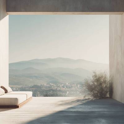 Porche con vistas al campo