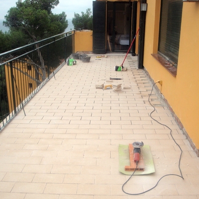 una terraza paso a paso