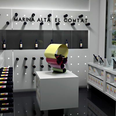 Diseño de espacio comercial destinado a Vinacoteca