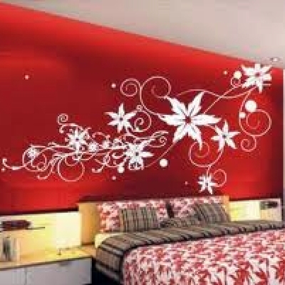 Vinilos decorativos en dormitorio
