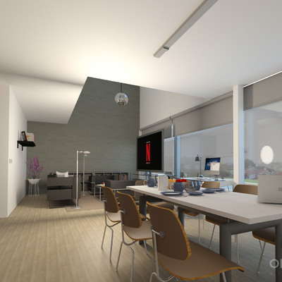 Visualización 3D interior | Viviendas unifamiliares en Vigo
