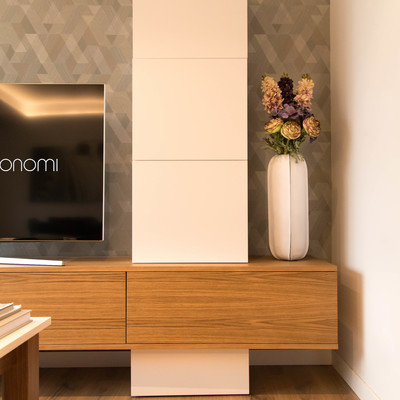 Detalle mueble TV a medida