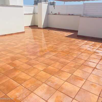 Terraza reformada y rehabilitada