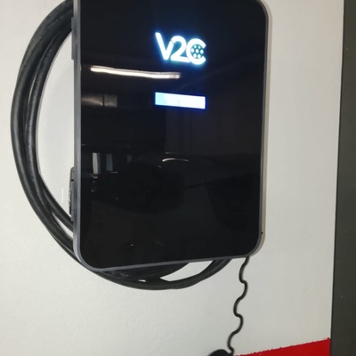 Cargador de Vehículo Eléctrico, vista cercana