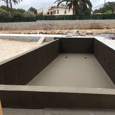 Impermeabilizacion de piscina con mortero impermeabilizante