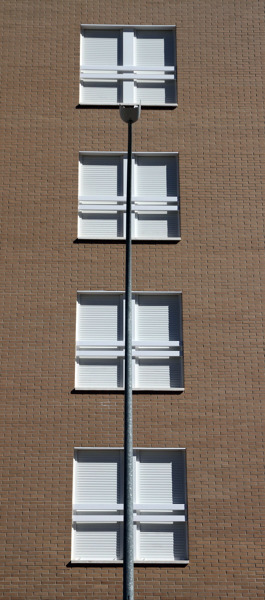 Detalle de ventanas en fachada