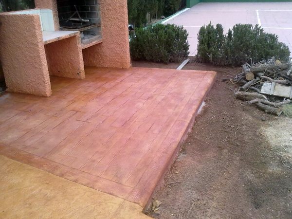 Hormigón Impreso en Madera