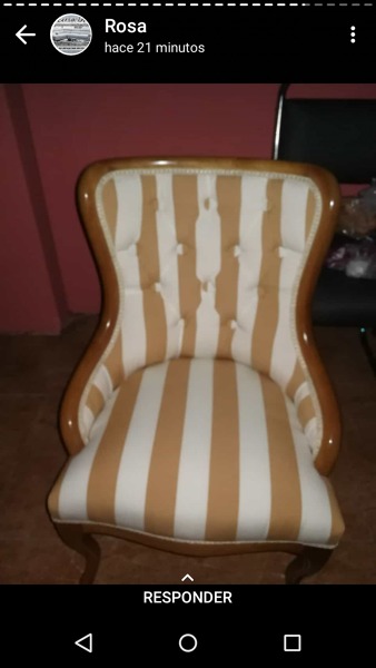 Silla tapizada